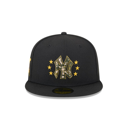 New York Yankees New Era 2024 Armed Forces Day On-Field 59FIFTY Fitted Hat - Black