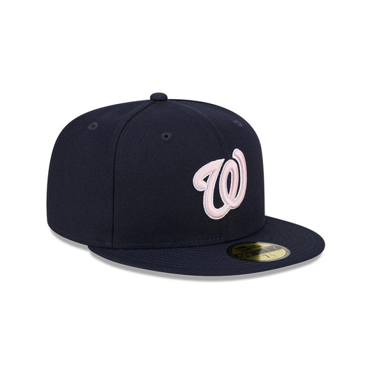 Washington Nationals New Era 2024 Mother's Day On-Field 59FIFTY Fitted Hat - Navy/PInk
