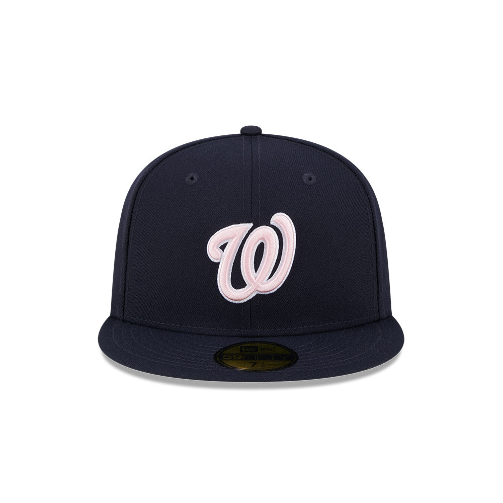 Washington Nationals New Era 2024 Mother's Day On-Field 59FIFTY Fitted Hat - Navy/PInk