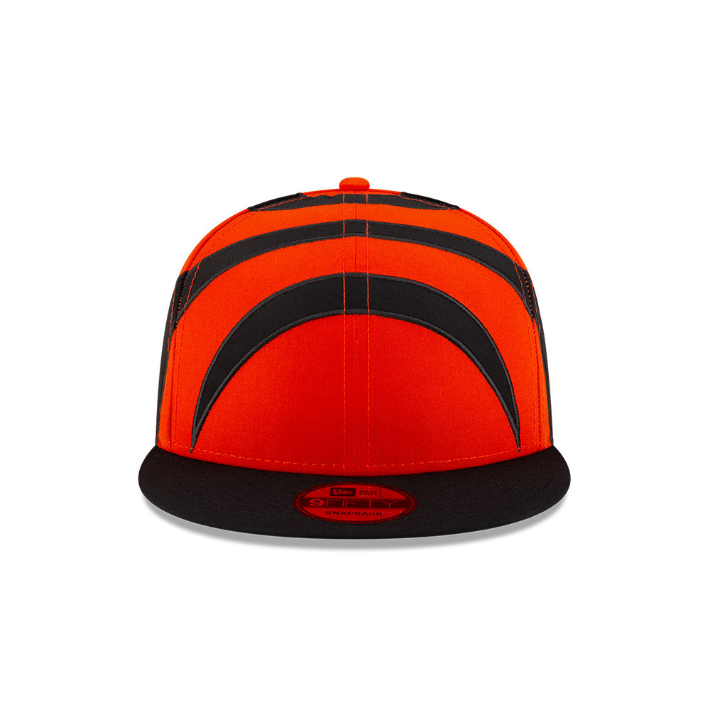 Cincinnati Bengals New Era HELMET 9Fifty Snapback Hat - Orange/Black