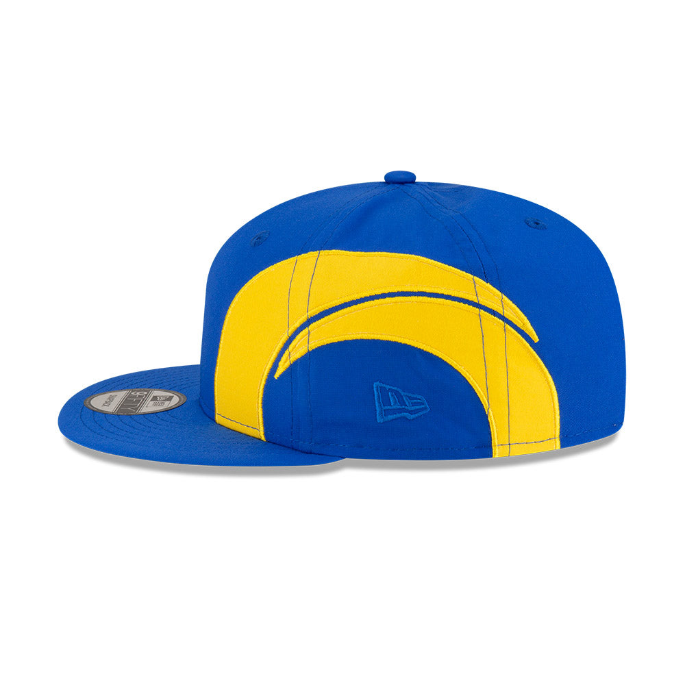 Los Angeles Rams New Era HELMET 9Fifty Snapback Hat - Royal/Yellow