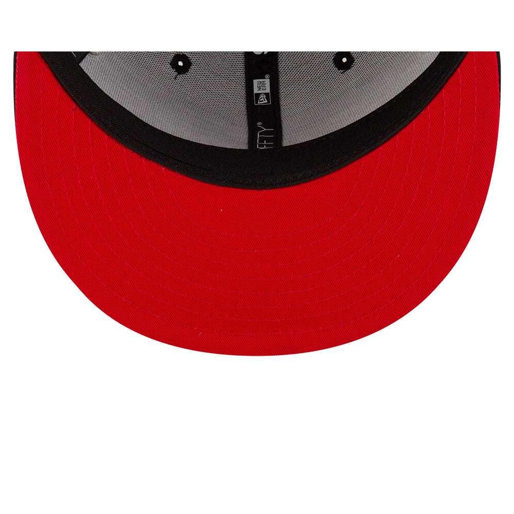 Atlanta Falcons New Era HELMET 9Fifty Snapback Hat - Black/Red