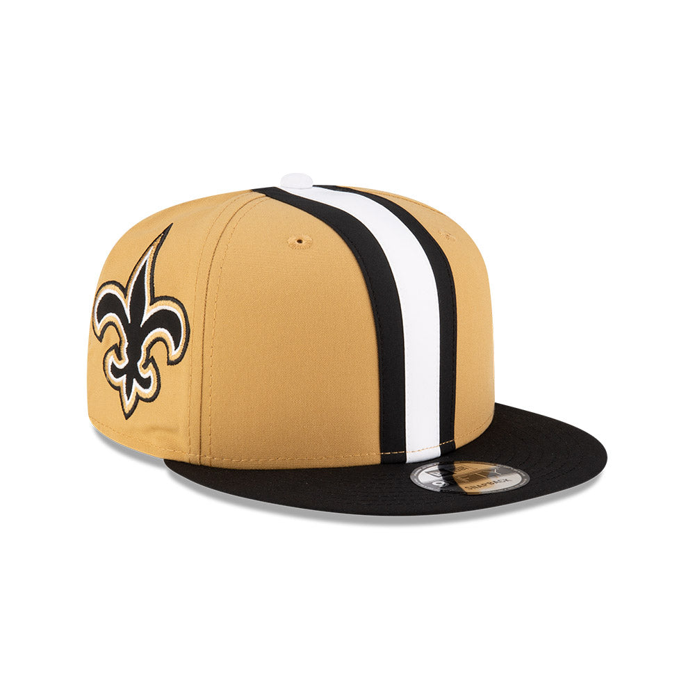 New Orleans Saints New Era HELMET 9Fifty Snapback Hat - Gold/Black
