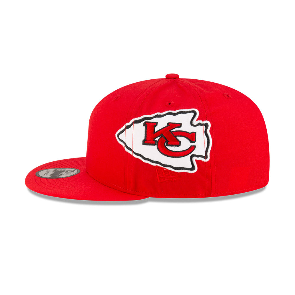 Kansas City Chiefs New Era HELMET 9Fifty Snapback Hat - Red/Yellow