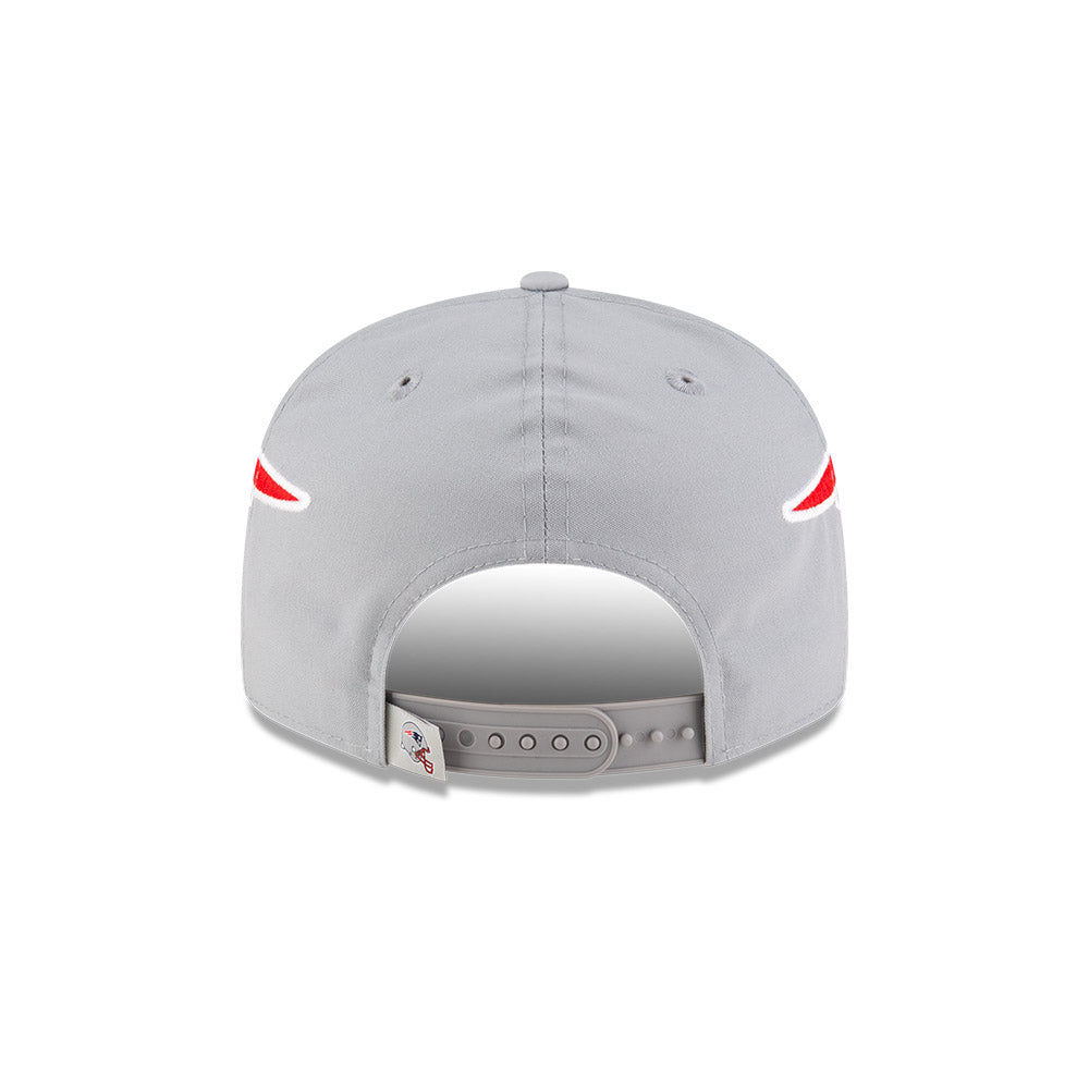 New England Patriots New Era HELMET 9Fifty Snapback Hat - Gray/Red