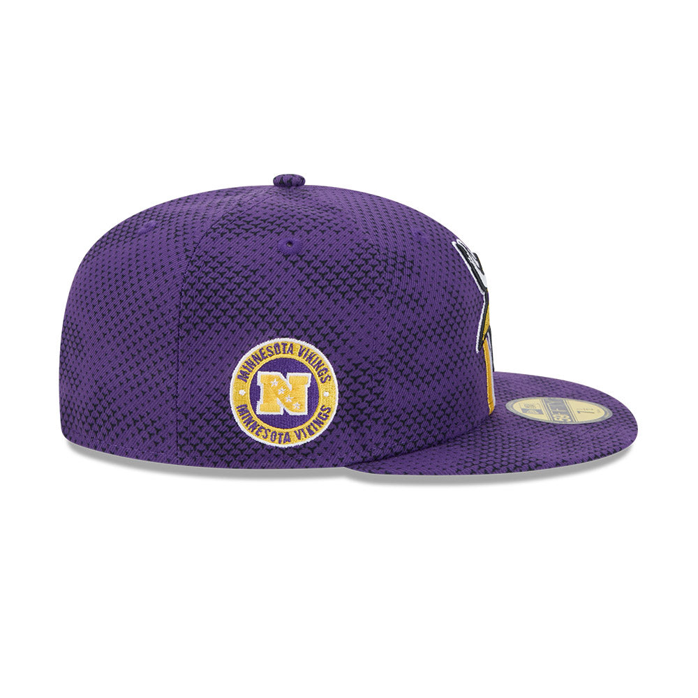 Minnesota Vikings New Era 2024 Sideline 59FIFTY Fitted Hat - Purple