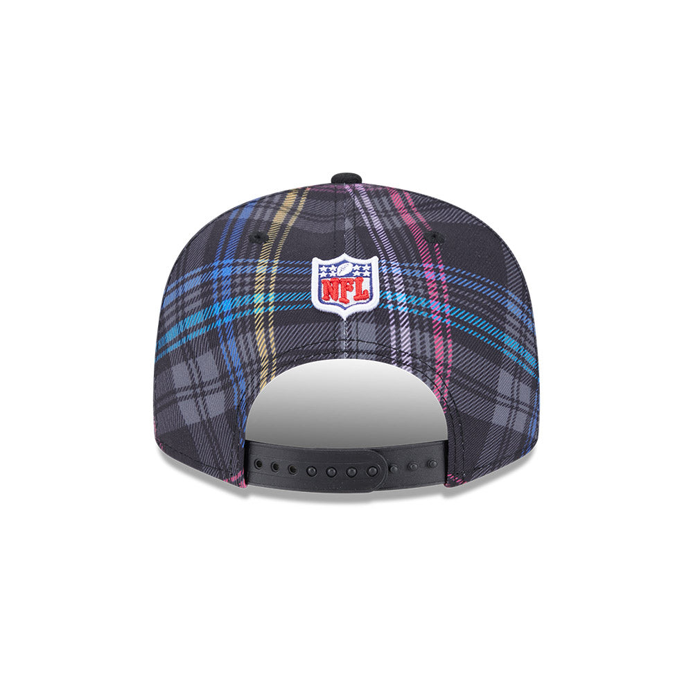 Pittsburgh Steelers New Era 2024 NFL Crucial Catch Plaid 9Fifty Snapback Hat - Black/Pink