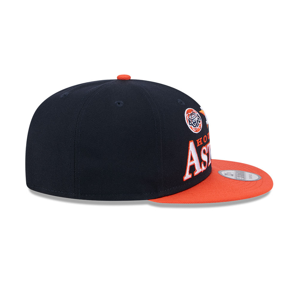 Houston Astros New Era ARCHIVE 9Fifty Snapback Hat - Navy/Orange