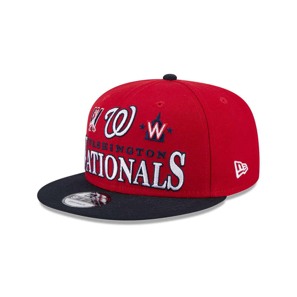 Washington Nationals New Era ARCHIVE 9Fifty Snapback Hat - Red/Navy