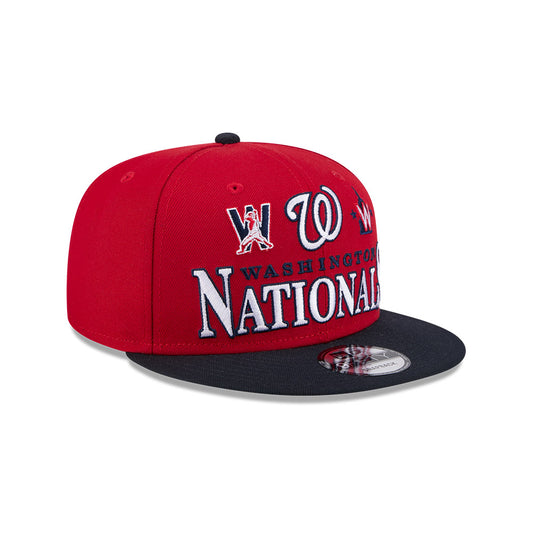 Washington Nationals New Era ARCHIVE 9Fifty Snapback Hat - Red/Navy