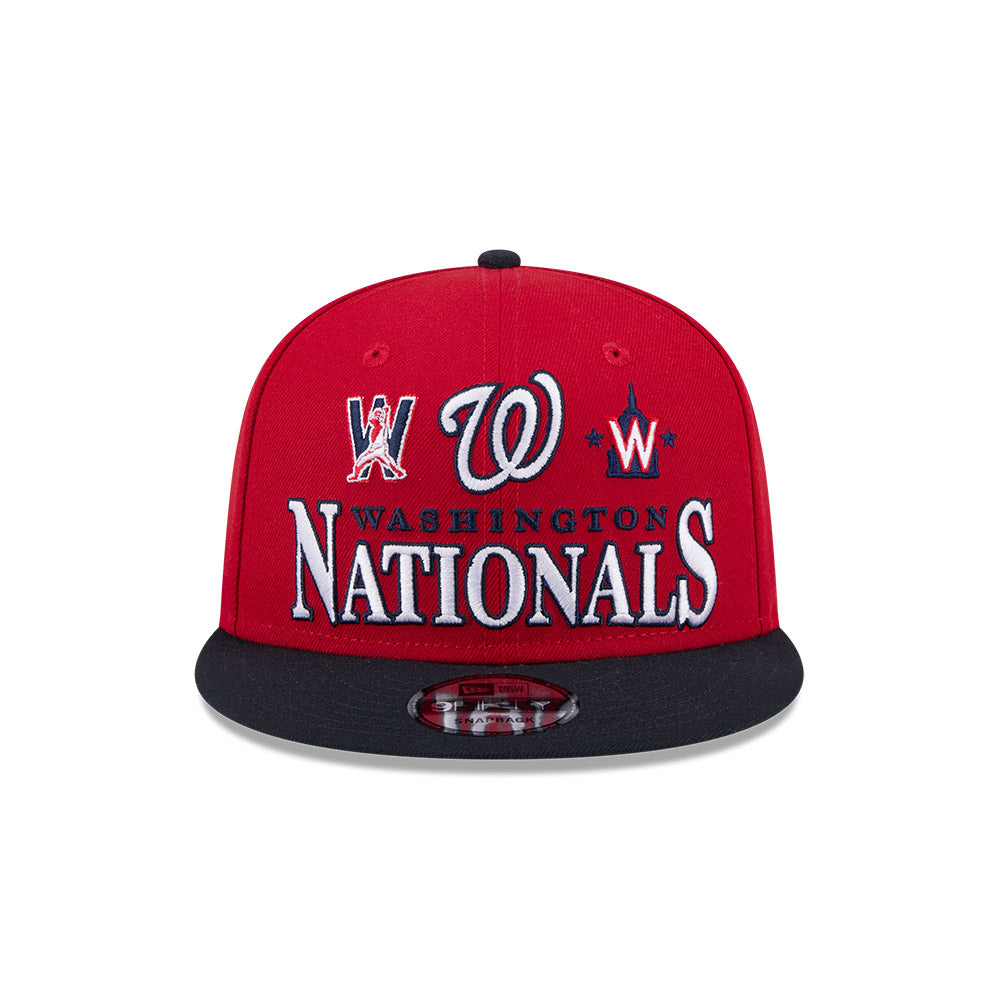Washington Nationals New Era ARCHIVE 9Fifty Snapback Hat - Red/Navy