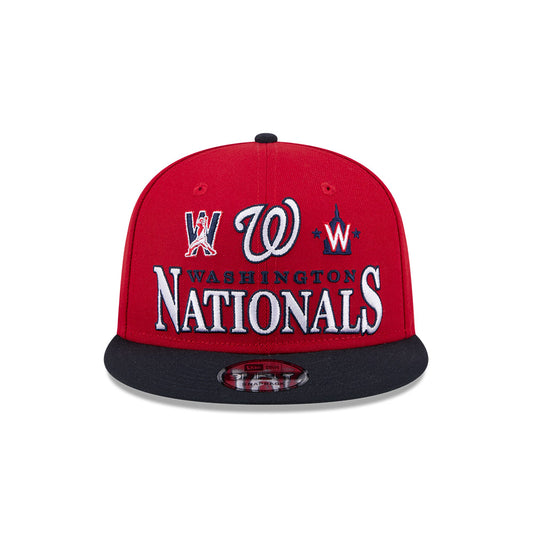 Washington Nationals New Era ARCHIVE 9Fifty Snapback Hat - Red/Navy