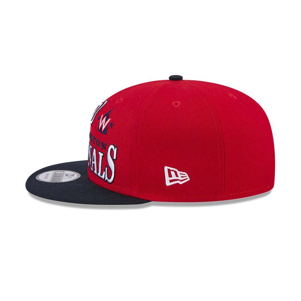 Washington Nationals New Era ARCHIVE 9Fifty Snapback Hat - Red/Navy