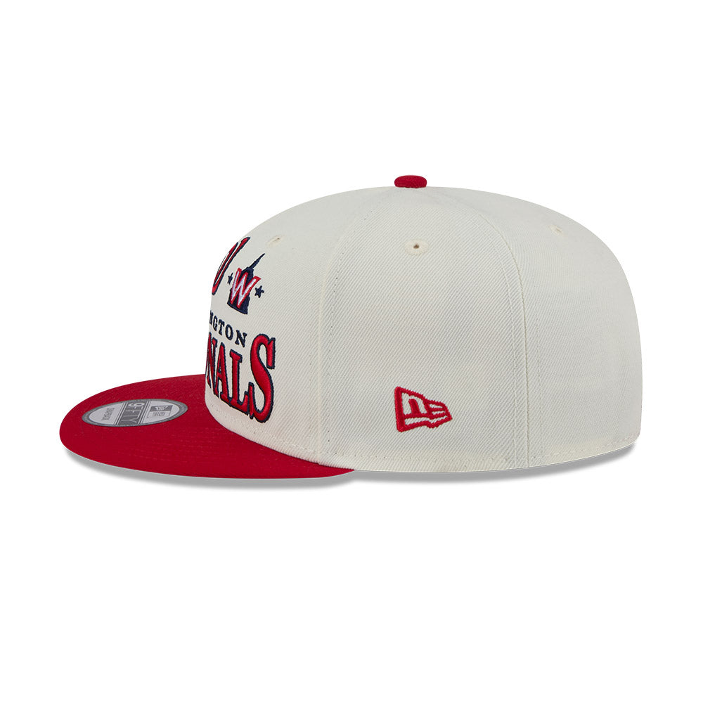 Washington Nationals New Era ARCHIVE 9Fifty Snapback Hat - Chrome/Red