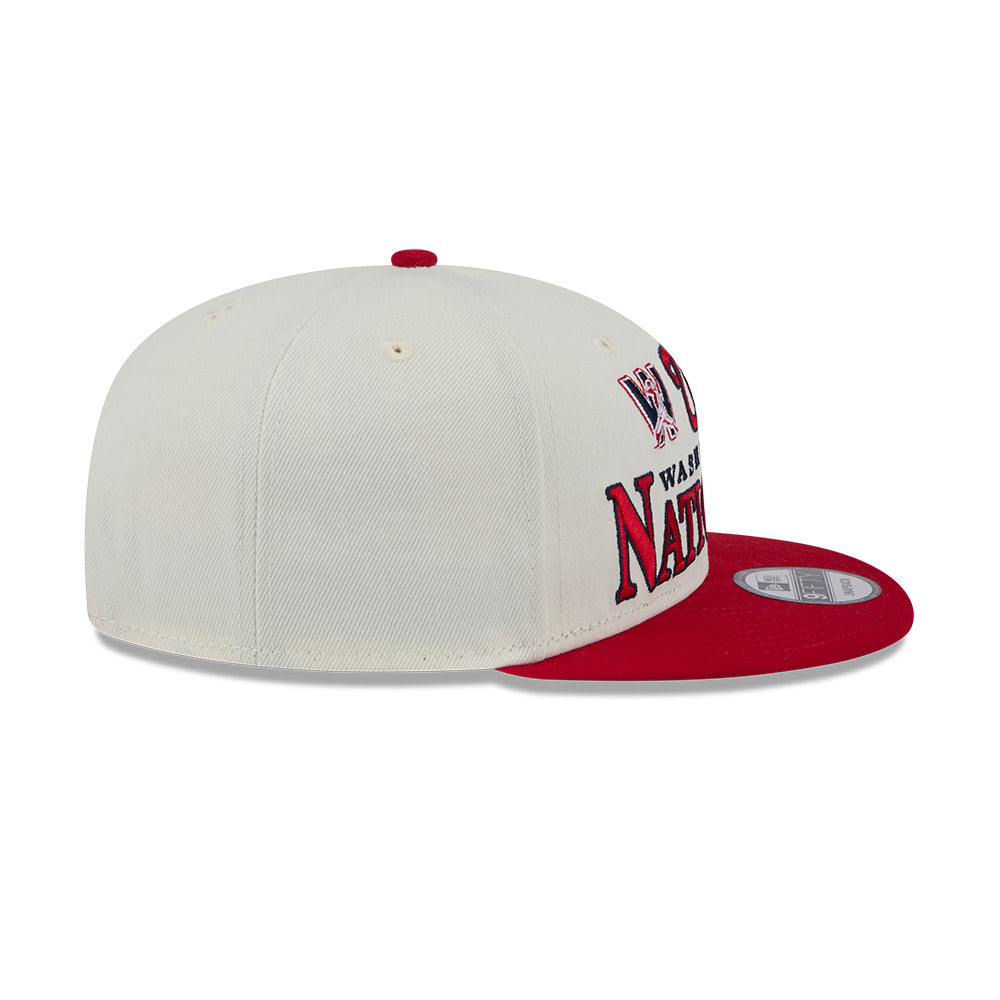 Washington Nationals New Era ARCHIVE 9Fifty Snapback Hat - Chrome/Red