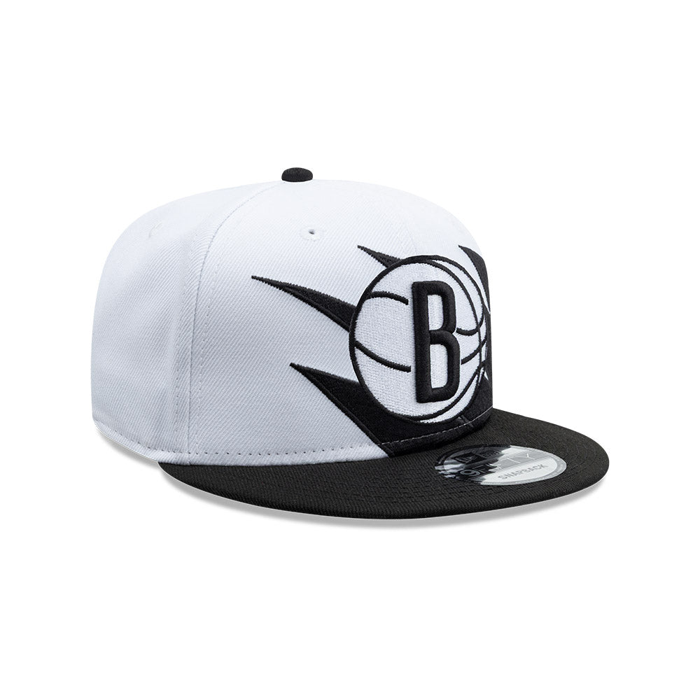 Brooklyn Nets New Era JAGGED 9Fifty Snapback Hat = Black