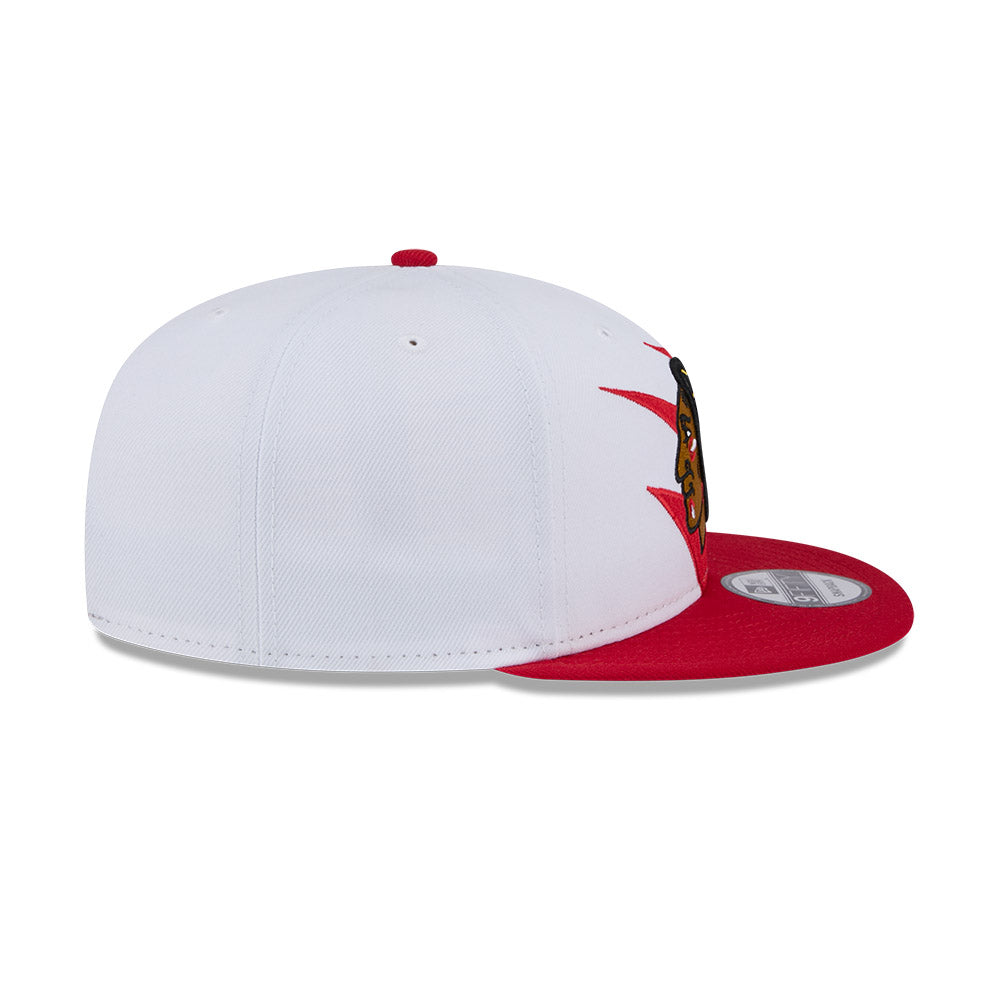 Chicago Blackhawks New Era JAGGED 9Fifty Snapback Hat = Red