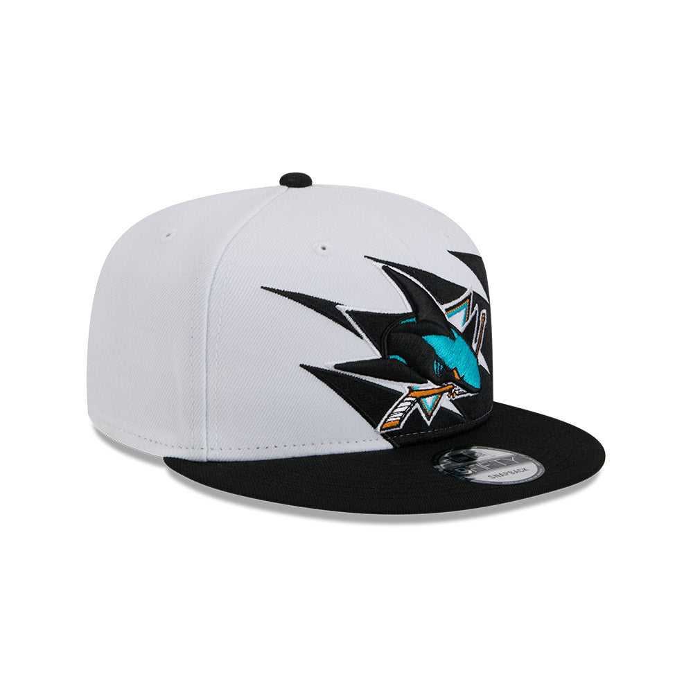 San Jose Sharks New Era JAGGED 9Fifty Snapback Hat = Black/Teal