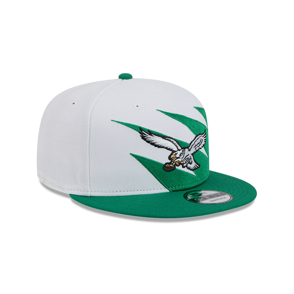 Philadelphia Eagles New Era JAGGED 9Fifty Snapback Hat = Kelly Green