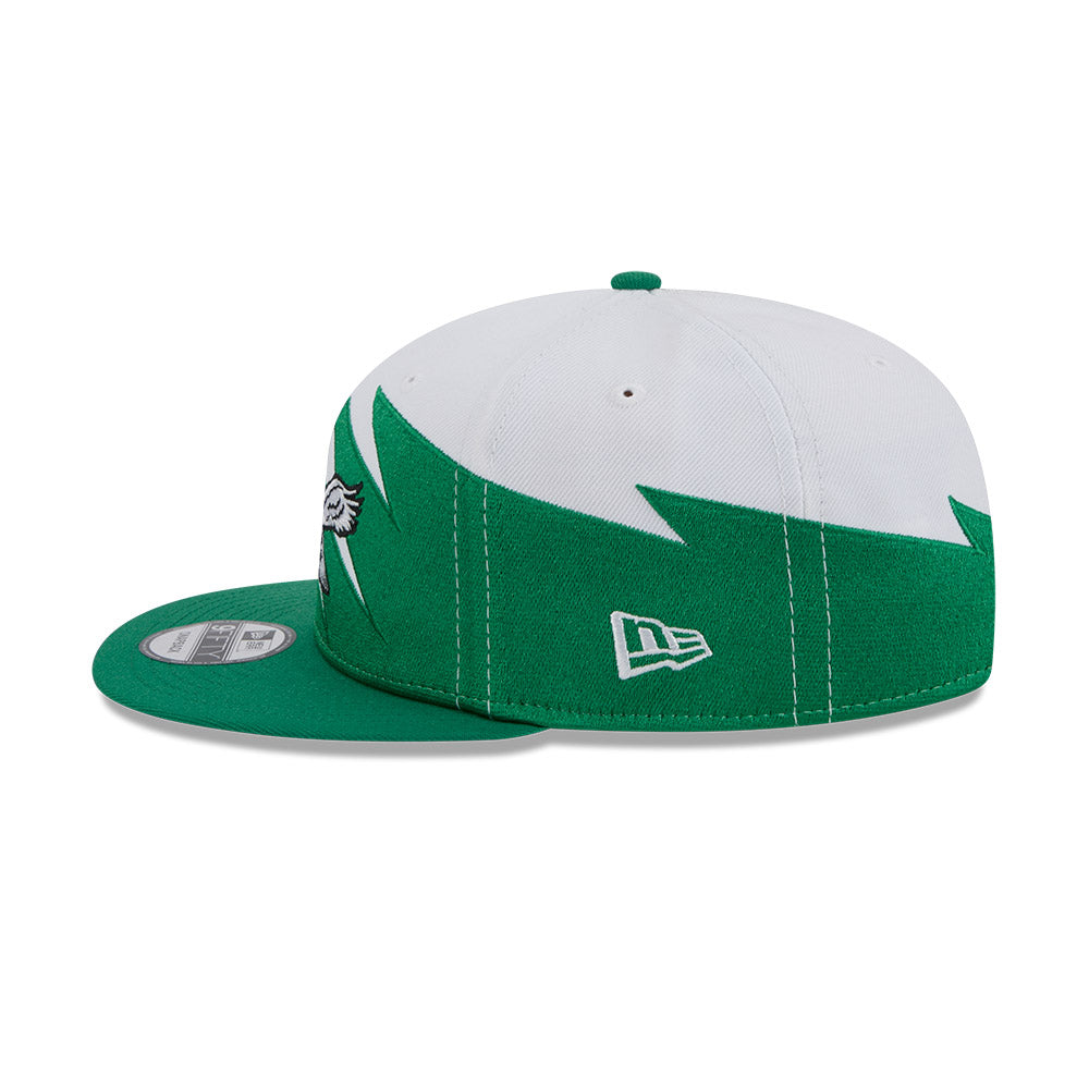 Philadelphia Eagles New Era JAGGED 9Fifty Snapback Hat = Kelly Green