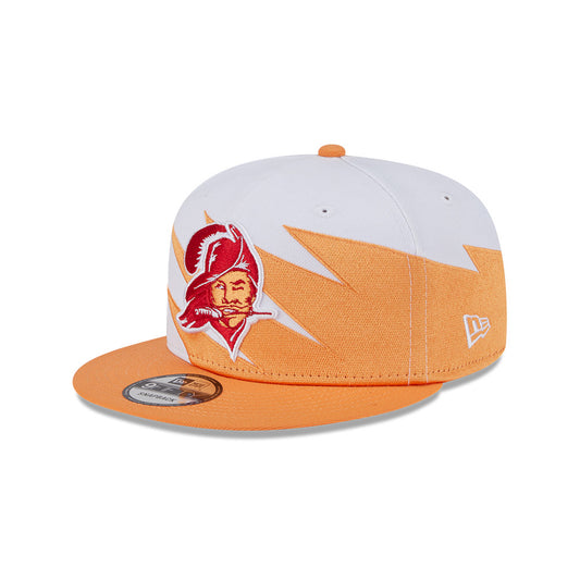 Tampa Bay Buccaneers New Era JAGGED 9Fifty Snapback Hat = Orange/Red
