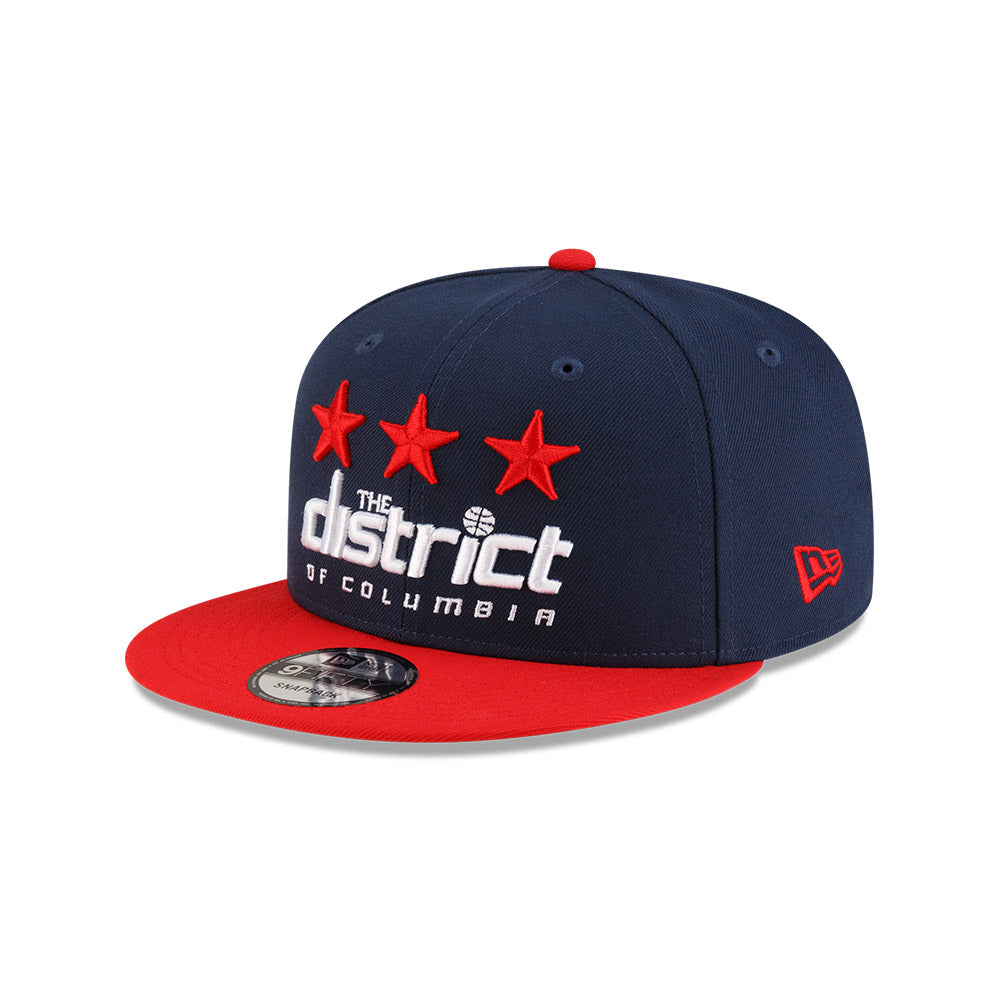 Washington Wizards New Era Jersey Hook Statement Edition 9FIFTY Snapback Hat - Navy/Red