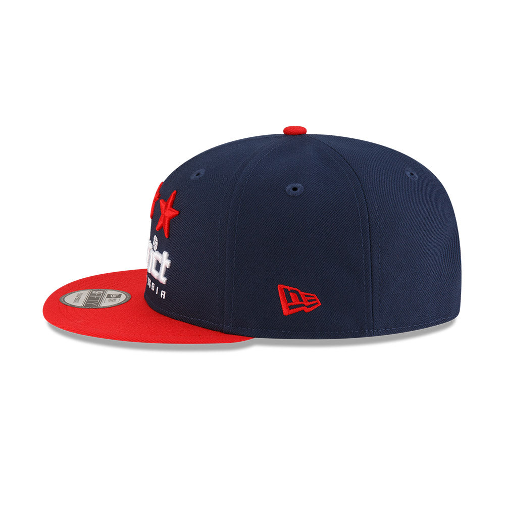 Washington Wizards New Era Jersey Hook Statement Edition 9FIFTY Snapback Hat - Navy/Red