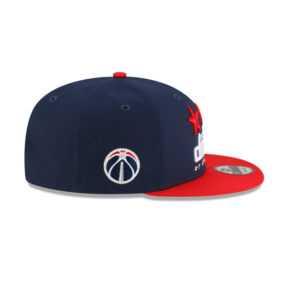 Washington Wizards New Era Jersey Hook Statement Edition 9FIFTY Snapback Hat - Navy/Red
