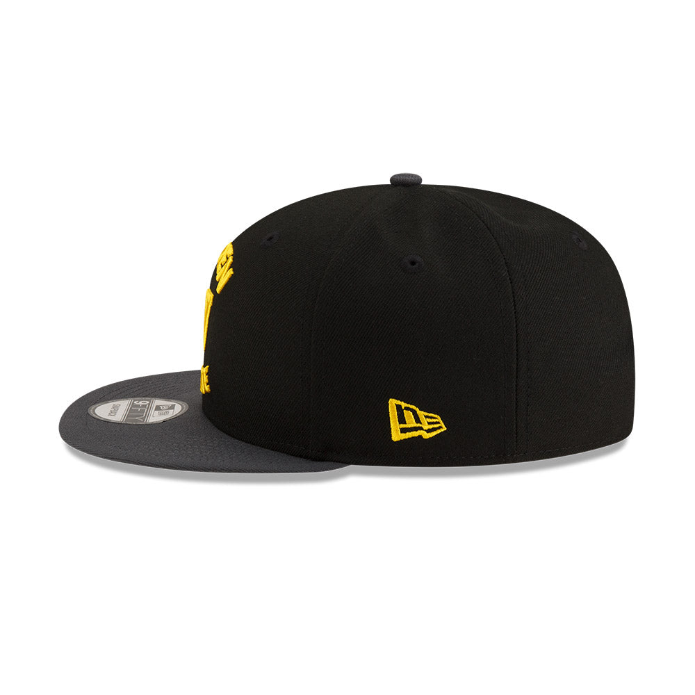 Golden State Warriors New Era Jersey Hook Statement Edition 9FIFTY Snapback Hat - Black
