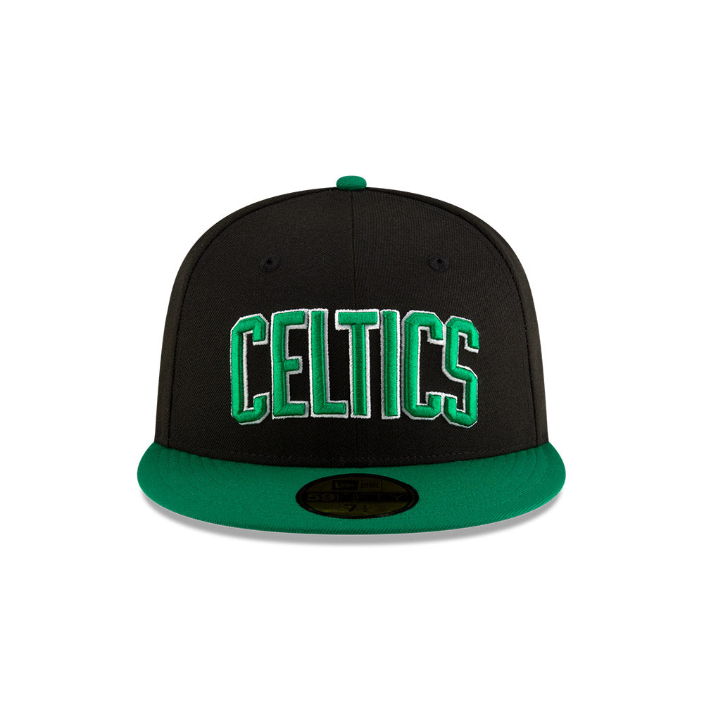 Boston Celtics New Era Jersey Hook Statement Edition 59Fifty Fitted Hat - Black/Green