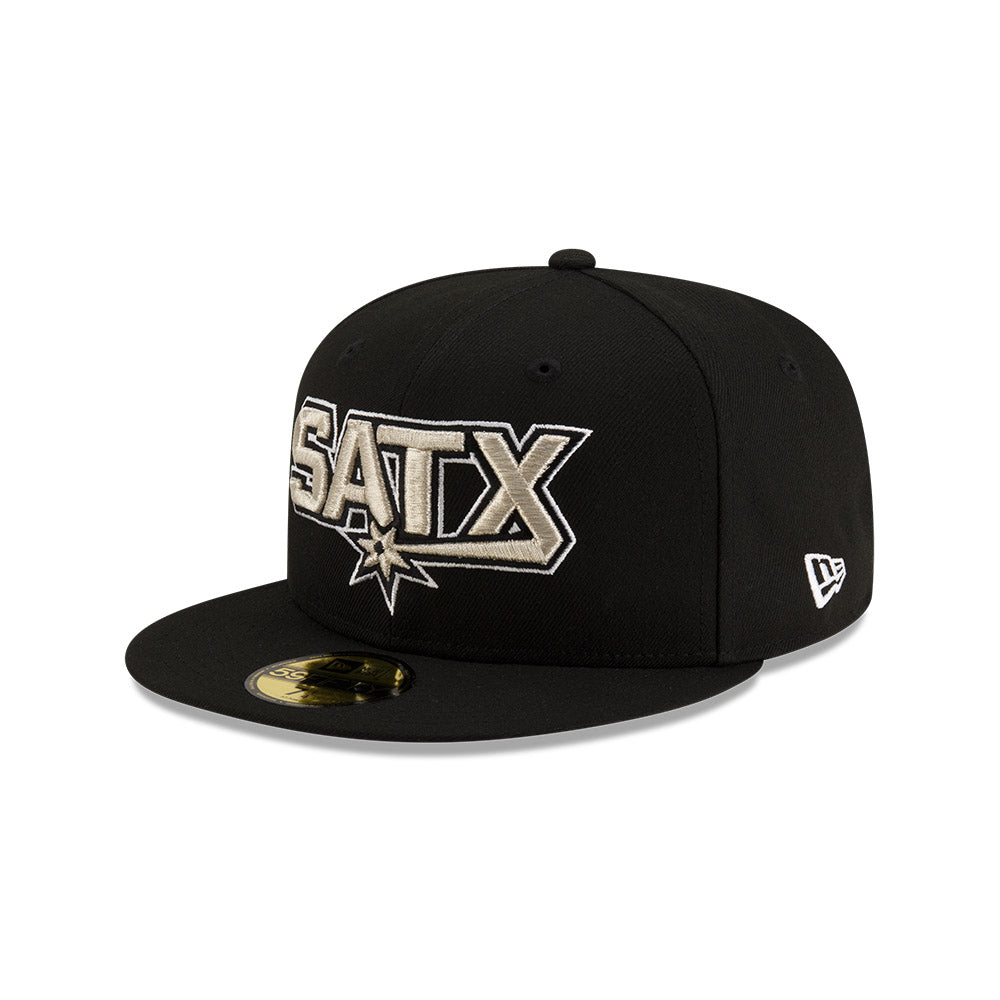San Antonio Spurs New Era Jersey Hook Statement Edition 59Fifty Fitted Hat - Black