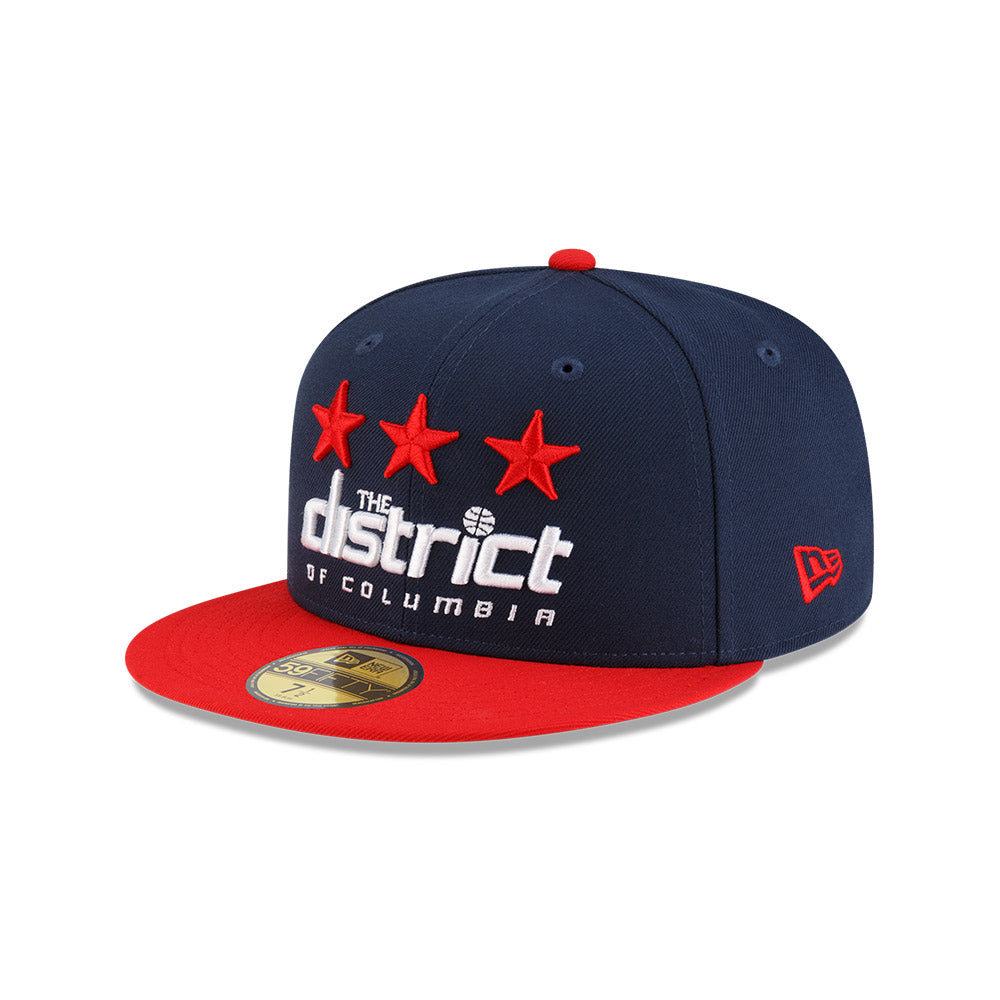 Washington Wizards New Era Jersey Hook Statement Edition 59Fifty Fitted Hat - Navy/Red