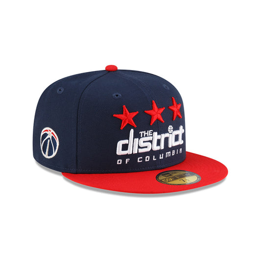 Washington Wizards New Era Jersey Hook Statement Edition 59Fifty Fitted Hat - Navy/Red
