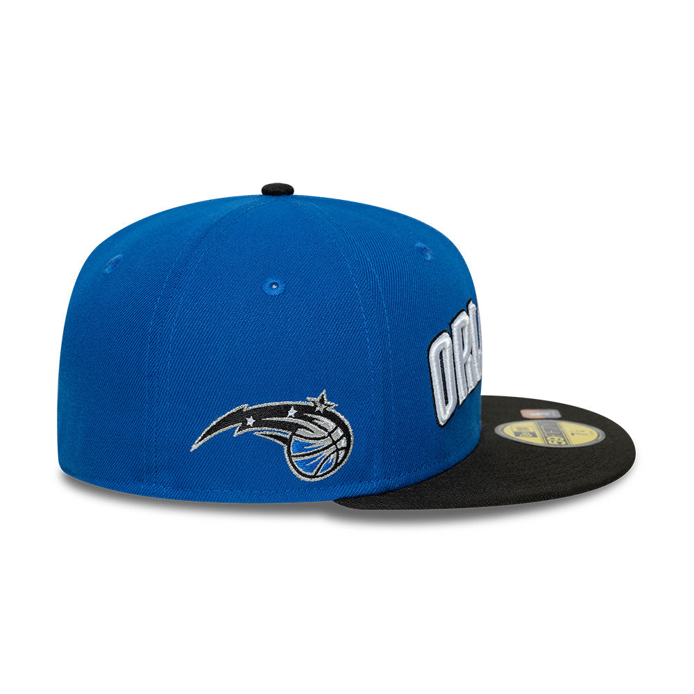 Orlando Magic New Era Jersey Hook Statement Edition 59Fifty Fitted Hat - Royal/Black