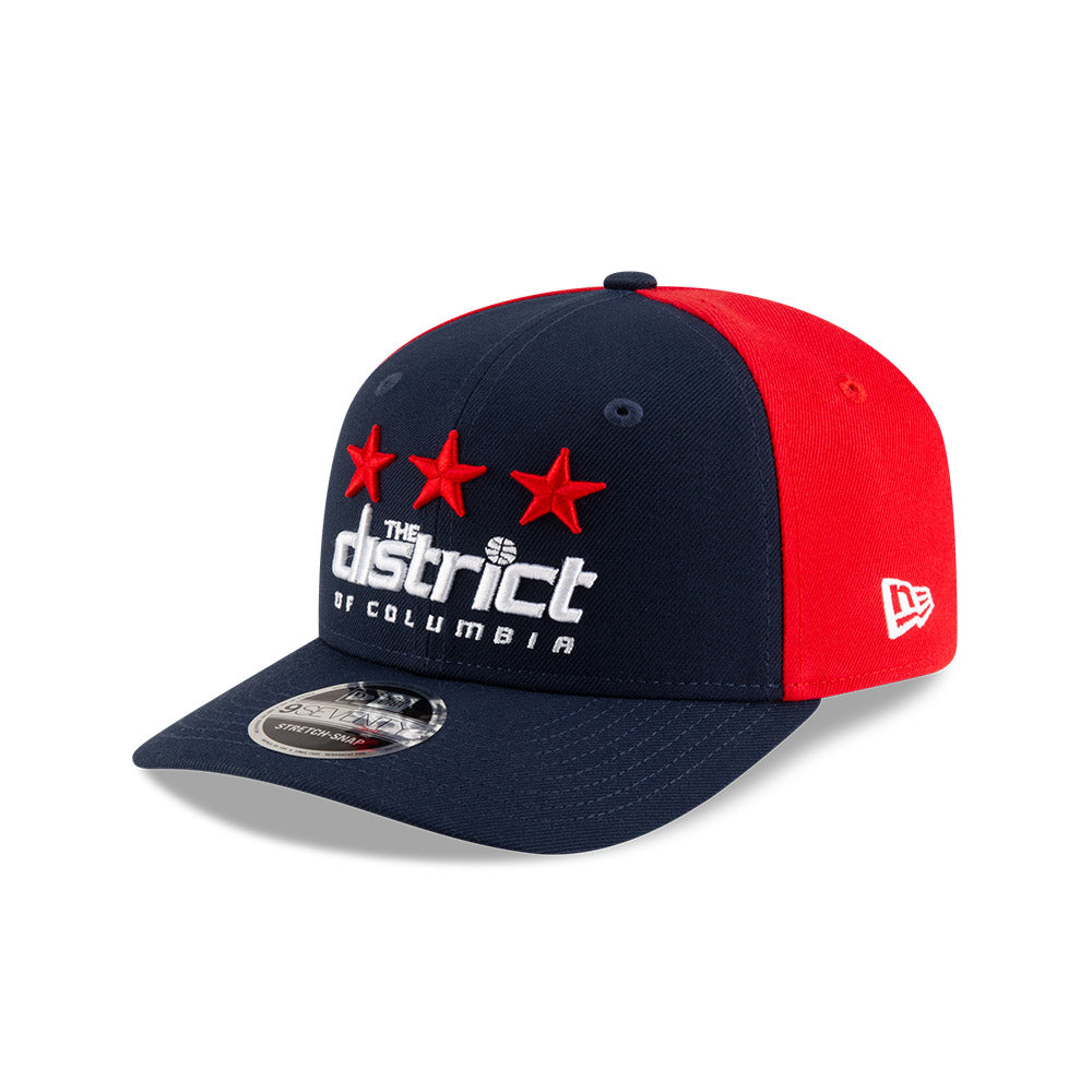 Washington Wizards New Era Jersey Hook Statement Edition 9SEVENTY Stretch Snapback Hat - Navy/Red