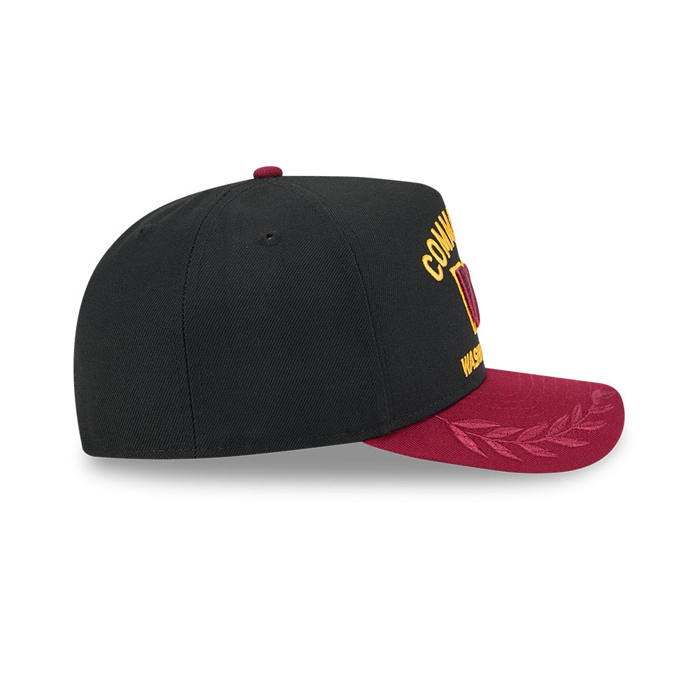 Washington Commanders New Era 2025 NFL Draft On Stage A-Frame 59FIFTY Fitted Hat - Black/Burgundy