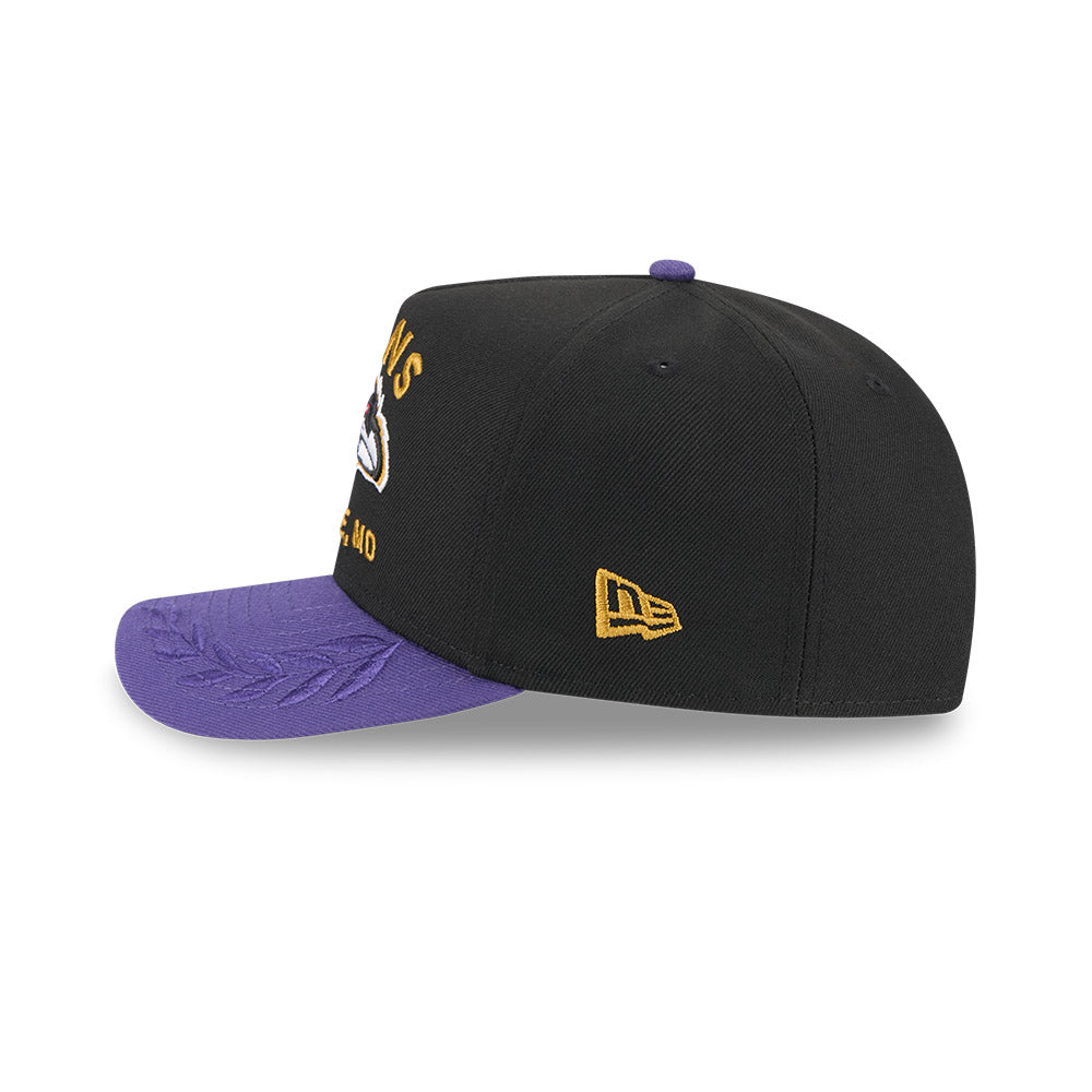 Baltimore Ravens New Era 2025 NFL Draft A-Frame 9FIFTY Snapback Hat - Black/Purple