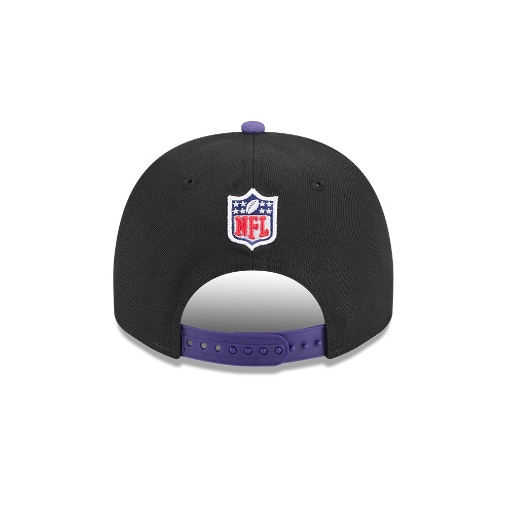 Baltimore Ravens New Era 2025 NFL Draft A-Frame 9FIFTY Snapback Hat - Black/Purple