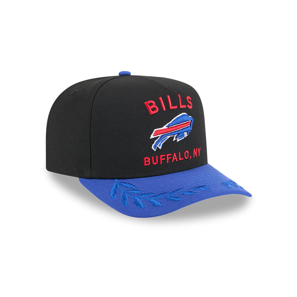 Buffalo Bills New Era 2025 NFL Draft A-Frame 9FIFTY Snapback Hat - Black/Royal