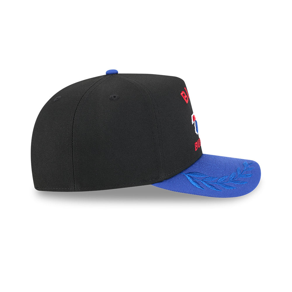 Buffalo Bills New Era 2025 NFL Draft A-Frame 9FIFTY Snapback Hat - Black/Royal