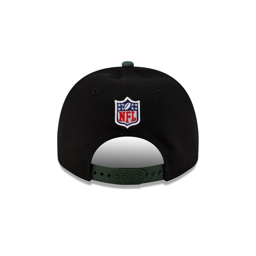 Green Bay Packers New Era 2025 NFL Draft A-Frame 9FIFTY Snapback Hat - Black/Green