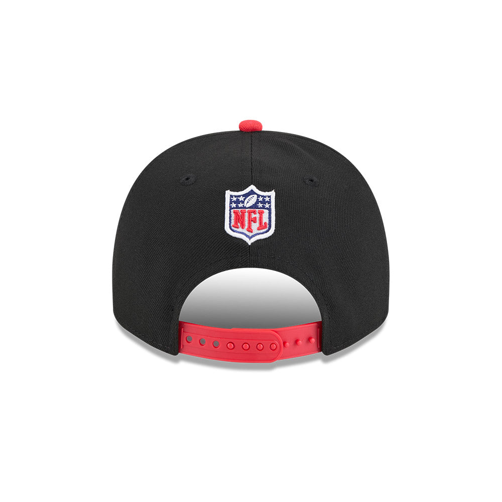 Houston Texans New Era 2025 NFL Draft A-Frame 9FIFTY Snapback Hat - Black/Red