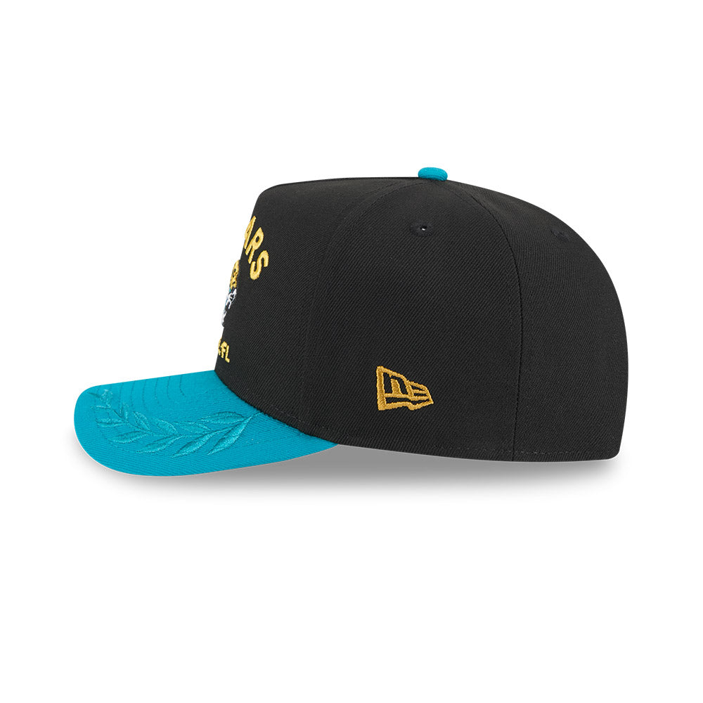 Jacksonville Jaguars New Era 2025 NFL Draft A-Frame 9FIFTY Snapback Hat - Black/Teal