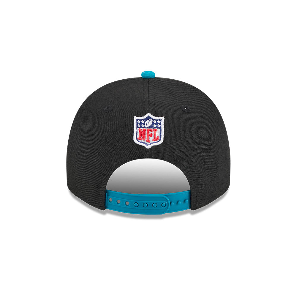 Jacksonville Jaguars New Era 2025 NFL Draft A-Frame 9FIFTY Snapback Hat - Black/Teal
