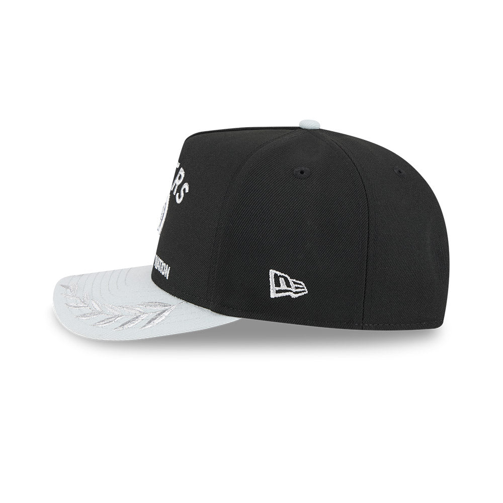 Las Vegas Raiders New Era 2025 NFL Draft A-Frame 9FIFTY Snapback Hat - Black/Gray