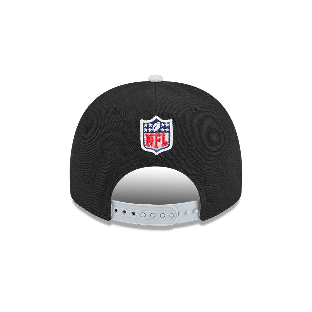 Las Vegas Raiders New Era 2025 NFL Draft A-Frame 9FIFTY Snapback Hat - Black/Gray