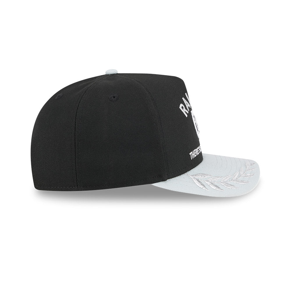 Las Vegas Raiders New Era 2025 NFL Draft A-Frame 9FIFTY Snapback Hat - Black/Gray