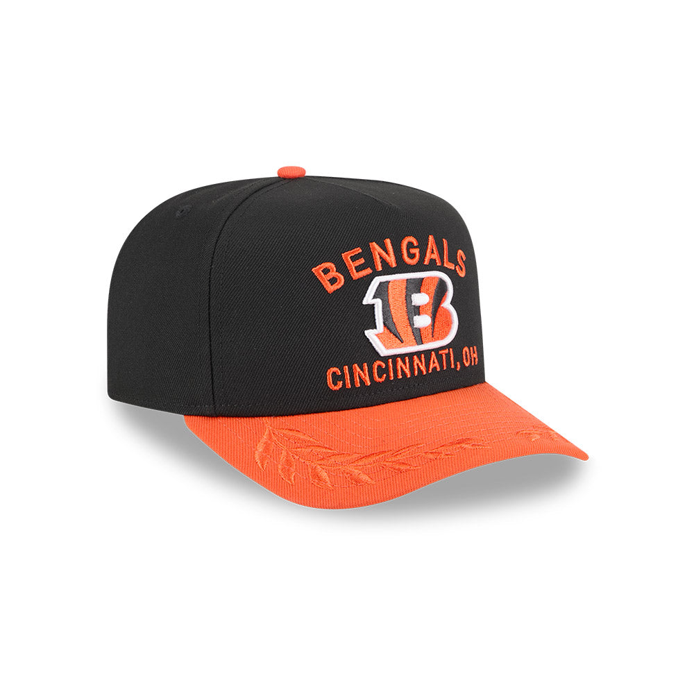 Cincinnati Bengals New Era 2025 NFL Draft A-Frame 9FIFTY Snapback Hat - Black/Orange