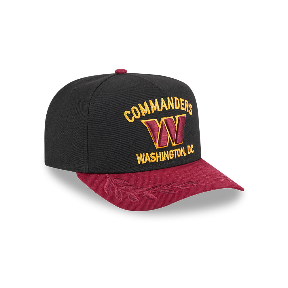 Washington Commanders New Era 2025 NFL Draft A-Frame 9FIFTY Snapback Hat - Black/Burgundy