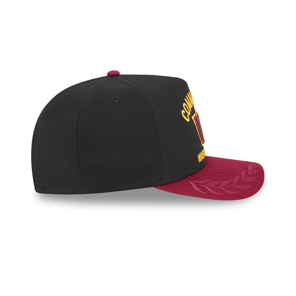Washington Commanders New Era 2025 NFL Draft A-Frame 9FIFTY Snapback Hat - Black/Burgundy